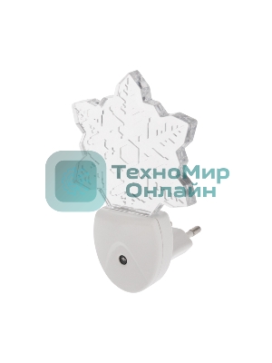 Ночник светодиодный Rexant СНЕЖИНКА ХАМЕЛЕОН свечение мультиколор 7 цветов, 230 В