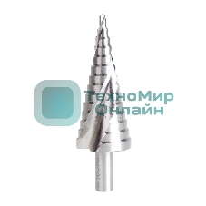 Сверло по металлу ступенчатое Kranz ТИТАН 4,0-30,0 мм 98 мм 65 HRC Р6М5 TiN