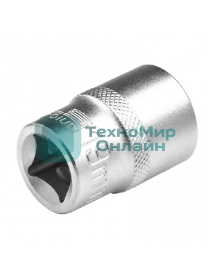 Головка торцевая Stels 19 мм, 12-гранная, CrV, под квадрат 1/2