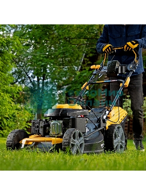 Газонокосилка бензиновая Denzel GLD-520SP-VE, 196 см3,шир 52 см,привод,вариатор,эл.старт, 60 л