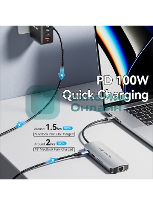 Мультифункциональный хаб Vention USB Type C 8 в 1