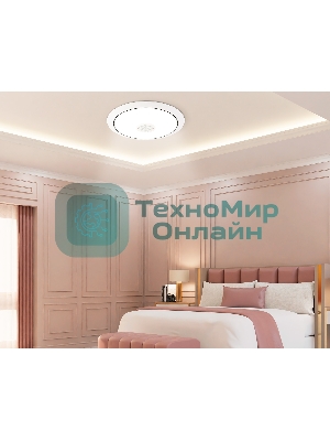 Музыкальный светодиодный светильник Ambrella light FZ720 WH белый IP20 52W 3000-6500K+RGB Music 450*65 (ПДУ ИК)