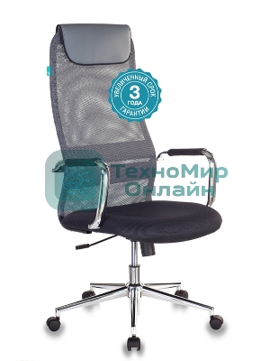 Кресло Бюрократ KB-9N/DG/TW-12 TW-01 TW-11 серый, сетка