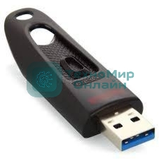 Флешка USB Sandisk CZ48 Ultra (SDCZ48-256G-U46), 256Gb, USB 3.0, R/W 130/30, черный