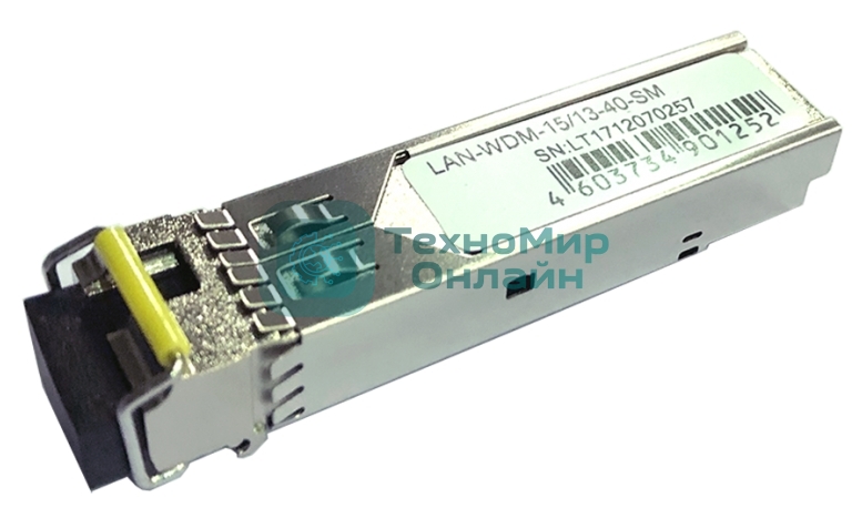 Модуль LANMASTER SFP WDM 1.25G, 1550nm/1310nm, 40 km, LC, DDM, Cisco