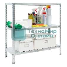 Стеллаж Практик ES пол.:3 разборная 750x750x300мм серый