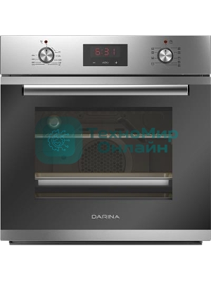 Духовой шкаф электрический Darina 1U5 BDE 112 708 X5 серебристый, встраиваемый