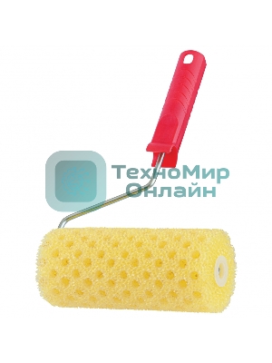 Валик MTX СТРУКТУРНЫЙ поролоновый с ручкой, горошек, 180 мм, D - 80 мм, D ручки - 6 мм