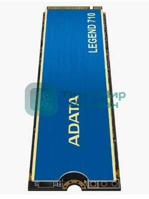 Накопитель SSD ADATA LEGEND 710, 512Gb, PCIe 3.0 x4, M.2 2280, NVMe, R/W 2400/1600, с радиатором