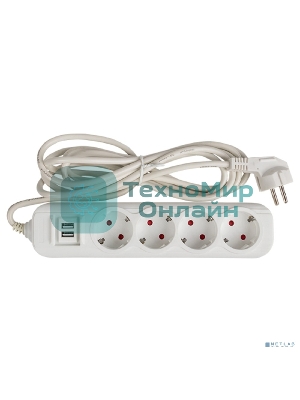 Удлинитель EKF UBA16-2USB-4-05i Удлинитель 