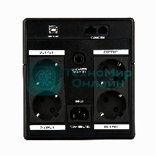 Источник бесперебойного питания ExeGate SpecialPro Smart LLB-1500.LCD.AVR.4SH.USB 1500VA/950W, LCD, AVR, 4*Schuko, USB, черный