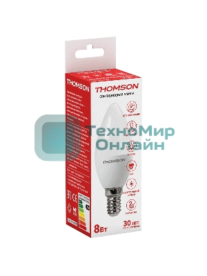 Лампа светодиодная Hiper THOMSON LED CANDLE 8W 670Lm E14 4000K TH-B2016