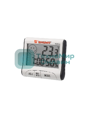 Метеостанции Rexant RM-011 Термогигрометр комнатный с часами и функцией будильника