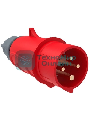 Вилка переносная IEK PSN02-016-4 ССИ-014 16А-6ч/380-415В 3Р + РЕ IP44 MAGNUM IEK