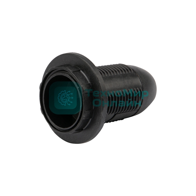 Патрон Rexant пластиковый термостойкий подвесной с кольцом Е14, черный