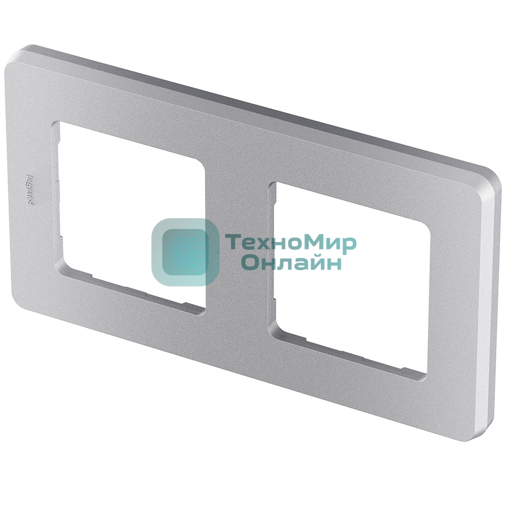 Рамка 2 поста алюминий Inspiria