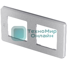 Рамка 2 поста алюминий Inspiria