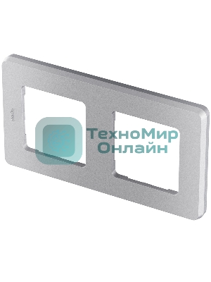 Рамка 2 поста алюминий Inspiria