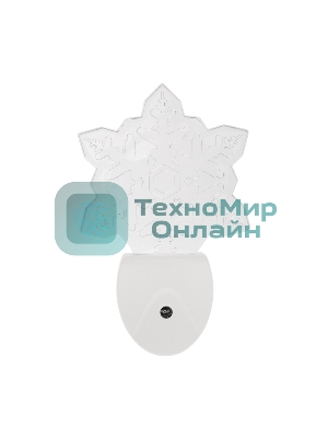 Ночник светодиодный Rexant СНЕЖИНКА ХАМЕЛЕОН свечение мультиколор 7 цветов, 230 В