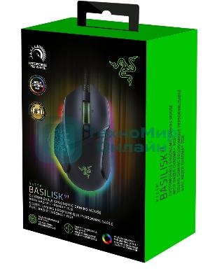 Мышь проводная Razer Basilisk V3 черный, 26000 dpi, USB, кнопки - 11