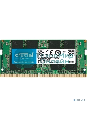 Оперативная память Crucial, DDR4, 16GB (1x16 GB), 3200 MHz, CL22, SO-DIMM
