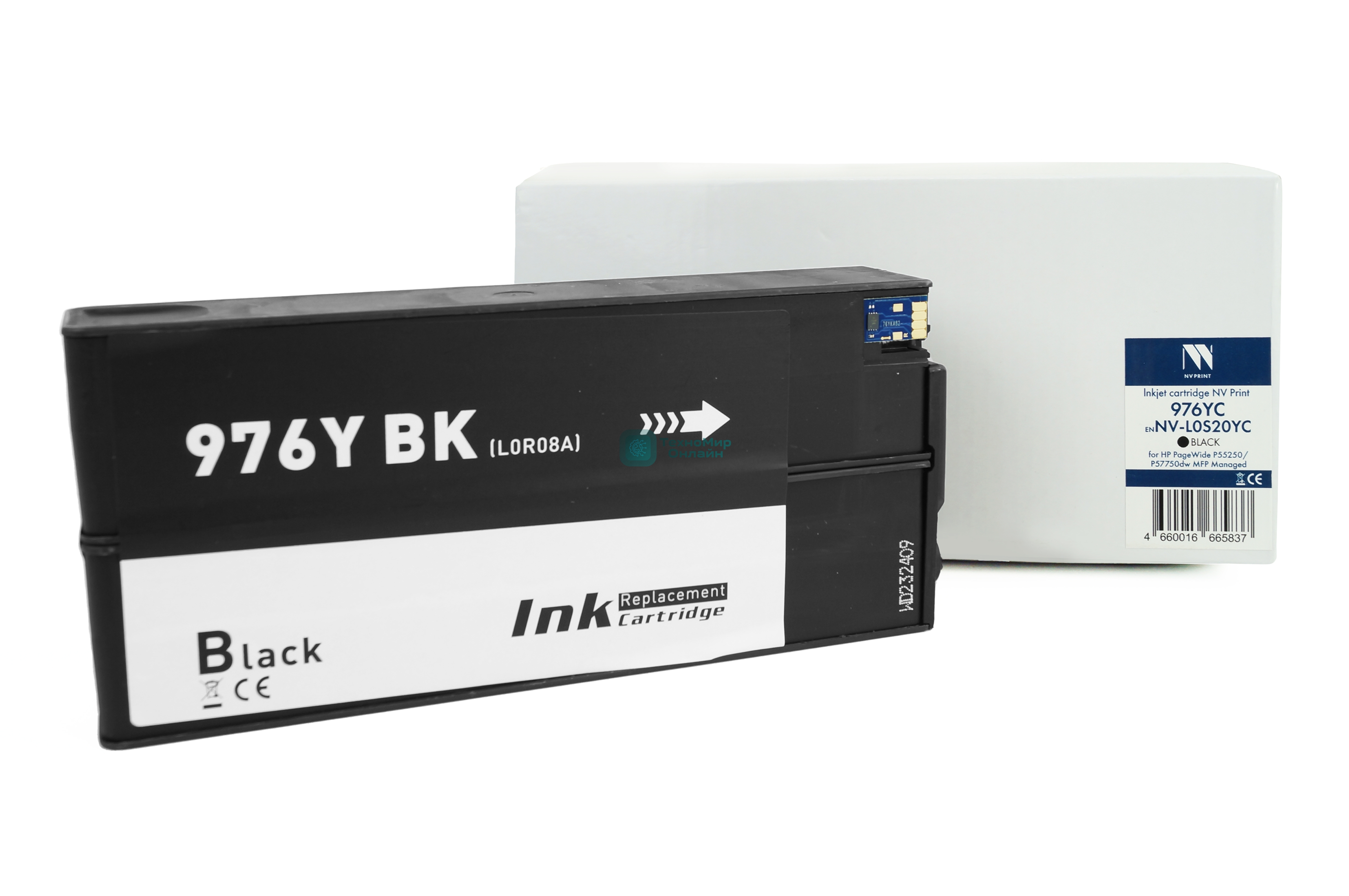 Картридж струйный NVPrint 976YC (NV-L0S20YC) черный для HP PageWide P55250/P57750dw MFP Managed (21000 стр) совместимый