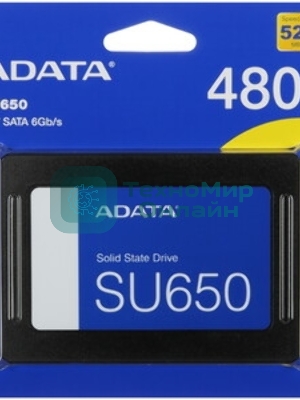 Накопитель SSD ADATA SU650, 480Gb, SATA III, 2.5