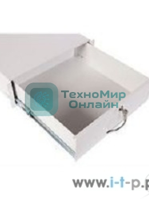 Полка (ящик) для документации 2U (ТСВ-Д-2U.450-9005) черный