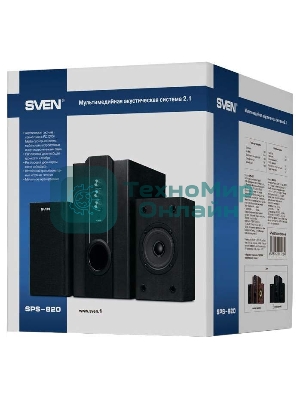 Акустическая система Sven SPS-820 2.1 черный 38Вт