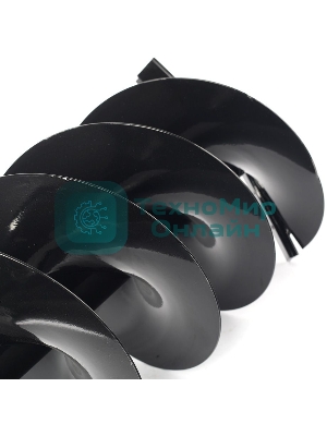 Шнек PATRIOT двухзаходный D 250B для грунта к бензобуру со сменными ножами, диаметр 250мм 742004457