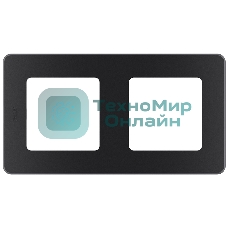 Рамка 2 поста антрацит Inspiria