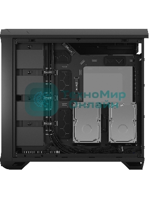 Компьютерный корпус Fractal Design Torrent Black TG Light Tint/E-ATX, TG, 2x3.5, 4x2.5, 7xPCI, 1xUSB-C, 2xUSB3.0/2x180mm, 3x140mm fans inc./FD-C-TOR1A-01