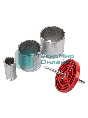 Набор коронок Matrix по керамической плитке, 33-67-73 мм, 6-гранный хвостовик