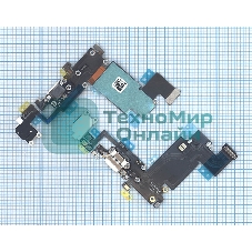 Шлейф разъема питания с аудио-разъемом для iPhone 6S Plus белый