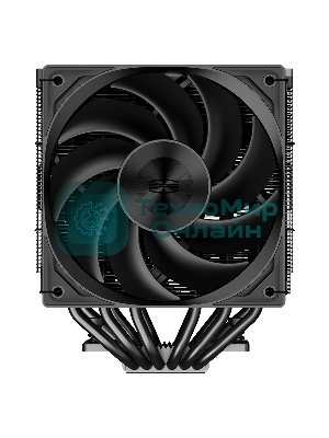 Кулер для процессора PCCooler RZ620 BK (260W, 4-pin PWM, 157.5мм, Al/Cu, 6x6мм, 1x120мм, 86.73CFM, 32dBA, 2200RPM, S: 1851/1700/1200/115X, AM5/AM4, черный)