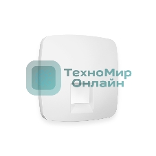 Лицевая панель OMEGA (Белый матовый) для компьютерной/телефонной розетки RJ-45/RJ-11 QUANT OP1320