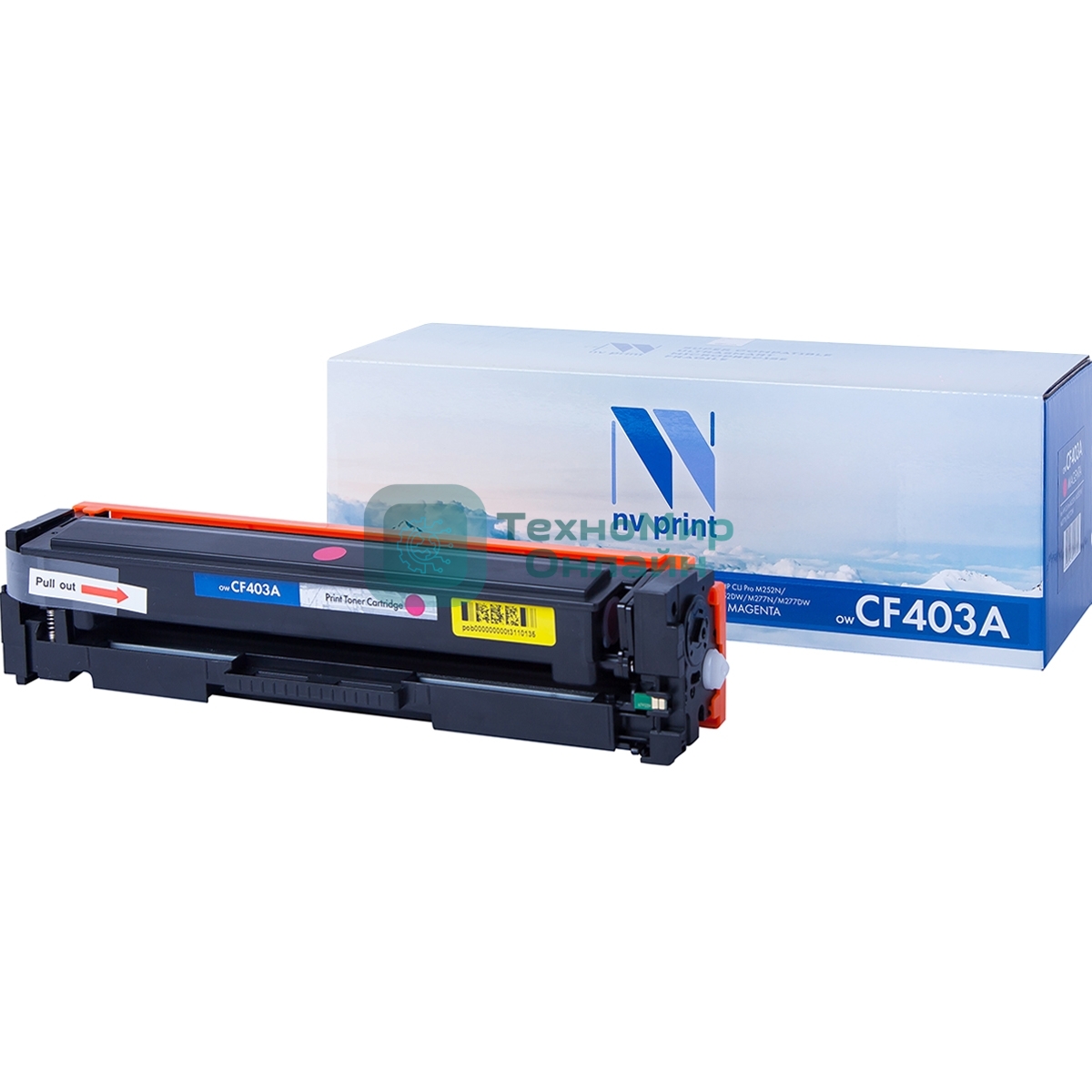 Картридж лазерный NVPrint совместимый HP Laser Jet Pro M252, MFP M277 CF403A Magenta (1400k)