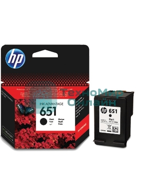 Картридж струйный HP 651 C2P10AE черный для HP DJ IA5575e (600 стр.)