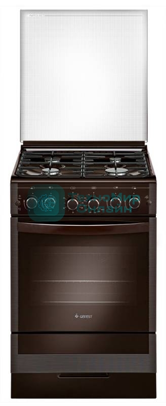 Плита газовая Gefest 5300-02 0047 коричневый, конфорок 4 газовых, духовка 52 л, 50 см x 85 см x 58.5 см