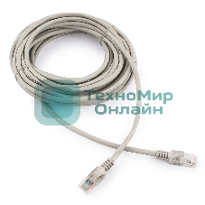 Патч-корд UTP Cablexpert cat.5e, 7.5м, литой, многожильный серый