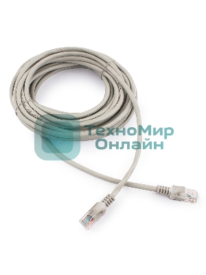 Патч-корд UTP Cablexpert cat.5e, 7.5м, литой, многожильный серый