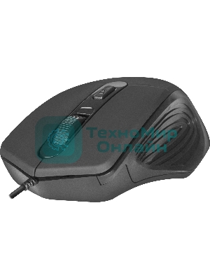 Мышь проводная Defender Datum MB-347 черный, 1600 dpi, USB, кнопки - 4