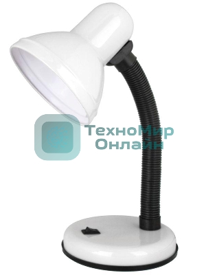 Светильник UF-301P С01 настол. 230В 60Вт бел. Ultraflash 12367