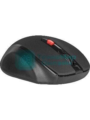 Мышь беспроводная Defender Ultra MM-315 черный, 1600 dpi, радиоканал, USB, кнопки - 6