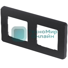 Рамка 2 поста антрацит Inspiria