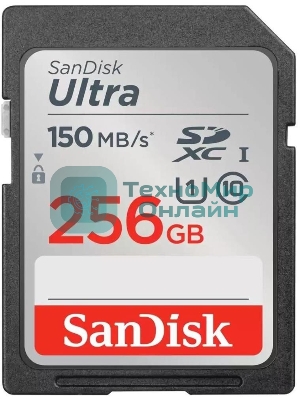 Флеш карта SD 256Gb SanDisk SDXC Class 10 UHS-I Ultra 120Mb/s