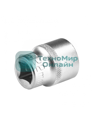 Головка торцевая Stels 22 мм, 12-гранная, CrV, под квадрат 1/2