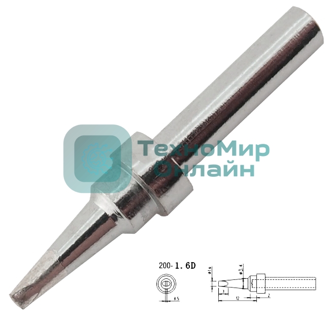 Жало для паяльника Quick QK200-T-1,6D