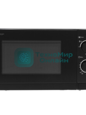 Микроволновая печь Sharp R-6000RK черный, 20 л, 800 Вт, переключатели - поворотный механизм