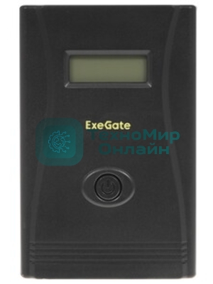 Источник бесперебойного питания ExeGate Smart LB-2200.LCD.AVR.4SH.USB (2200VA/1300W, цветной LCD, AVR, 4*Schuko, USB, батарея 12V 9Ah - 2 шт., металлический корпус, Black)